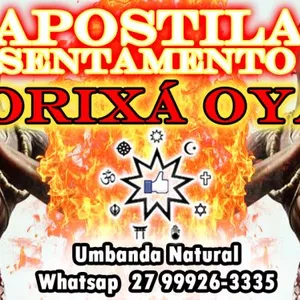 Imagem de capa para o Ebook APOSTILA ASSENTAMENTO ORIXÁ OYÁ / IANSÃ E QUALIDADES