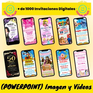 Imagen de portada para Ebook Invitaciones Digitales EDITABLES 