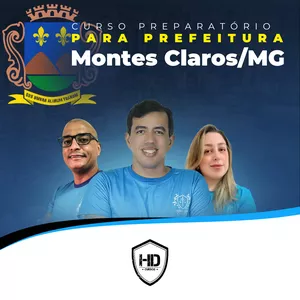Imagem de capa para o Curso online CURSO PREPARATÓRIO PARA PREFEITURA DE MONTES CLAROS/MG - HD CURSOS (nm)