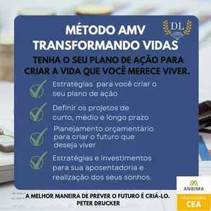 Imagem do curso Método AMV Transformando vidas - Curso de planejamento orçamentário