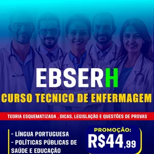 Imagem de capa para o Curso online Curso EBSERH - Técnico em Enfermagem 2026