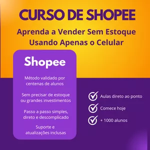 Imagem de capa para o Curso online Curso de Shopee Treinamento Completo do Básico ao Avançado