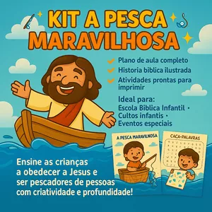 Imagem de capa para o Ebook  KIT A PESCA MARAVILHOSA ✨🎣