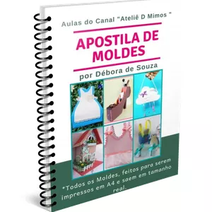 Imagem de capa para o Ebook Caderno de Moldes Artesanato D Mimos