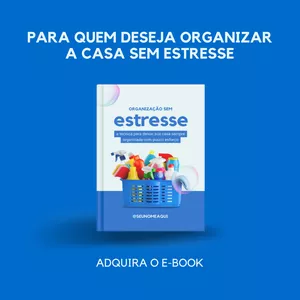 Imagem de capa para o Ebook Organização sem estresse