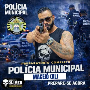 Imagem de capa para o Curso online 👮‍♂️ Preparatório Completo GUARDA MUNICIPAL de Maceió  👮‍♂️ GCM - Instituto Óliver