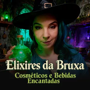 Imagem de capa para o Curso online Elixires da Bruxa: Cosméticos e Bebidas Encantadas - Com Liz Oliveira