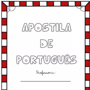 Imagem de capa para o Ebook Apostila de Atividades de Português - 2 ano