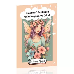 Imagem de capa para o Curso online Encantos Coloridos: 55 Fadas Mágicas Pra Colorir