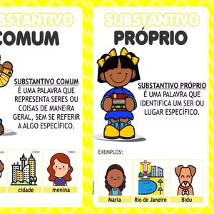 Imagem de capa para o Curso online CARTAZES : SUBSTANTIVO - SUBSTANTIVO PRÓPRIO E COMUM