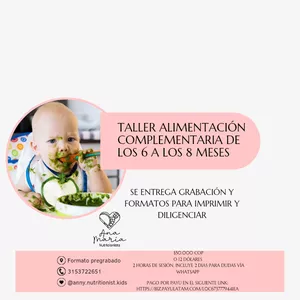 Imagen de portada para Curso online Alimentación complementaria 6 a 8 meses