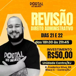 Imagem de capa para o Evento presencial Revisão de Direito Administrativo