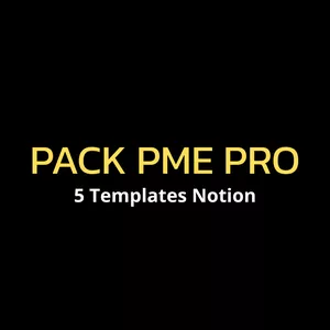 Imagem de  Pack PME Pro — 5 Templates Notion criado por MARCELO HENRIQUE FERNANDES na hotmart