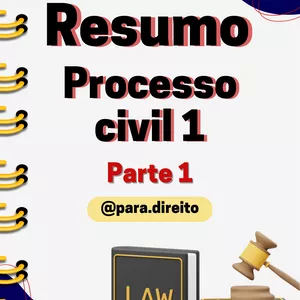 Imagem de capa para o Ebook Resumo de Processo Civil I / parte 1 
