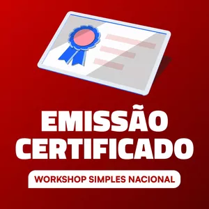 Imagem de capa para o Ebook Certificado Digital de Conclusão - Workshop Simples Nacional