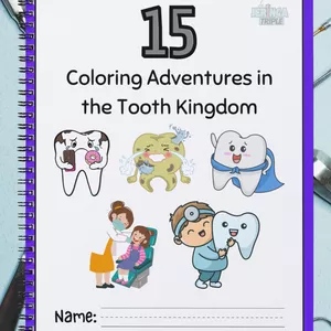 Imagen de portada para Ebook 15 Coloring Adventures in the Tooth Kingdom