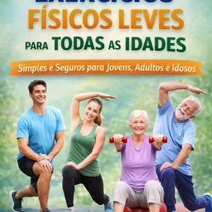 Imagem de capa para o Ebook Exercícios Físicos Leves para Todas as Idades