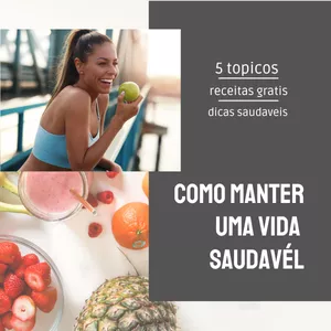 Imagem de capa para o Ebook como manter uma vida saudavel