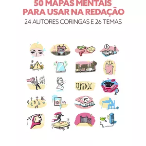 Imagem de capa para o Ebook Mapas Mentais para usar na Redação