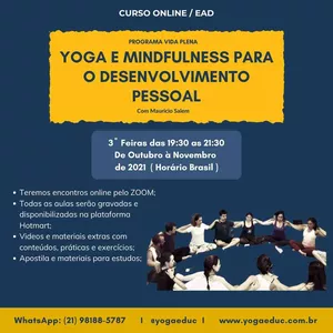 Imagem de PROGRAMA VIDA PLENA - Treinamento YOGA E MINDFULNESS PARA O DESENVOLVIMENTO PESSOAL  com Mauricio Salem criado por YOGAEDUC - YOGA EDUCAÇÃO E BEM ESTAR na hotmart