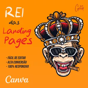 Imagem do curso Rei das Landing Pages 👑 | Canva