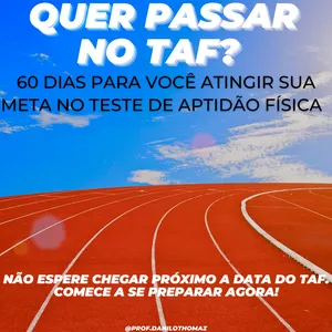 Imagem de capa para o Ebook 60 dias para você atingir seu objetivo no teste de aptidão física TAF.