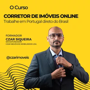 Imagem de capa para o Curso online Corretor de Imóveis ONLINE, trabalhe em Portugal, direto do Brasil.