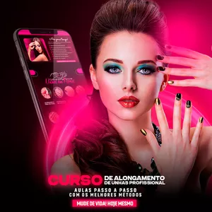 Curso de Alongamento de Unhas de Fibra