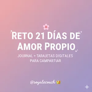 Imagen de portada para Ebook Reto 21 Días de Amor Propio - Journal + 21 Días tarjetas para tus Stories 