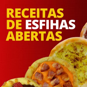 Imagem de capa para o Curso online RECEITAS ESFIHAS ABERTAS