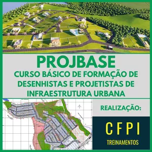 Imagem de capa para o Curso online ProjBase - Curso Básico de Formação de Desenhistas e Projetistas de Infraestrutura Urbana (6 meses de acesso)