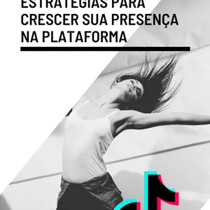 Imagem de capa para o Ebook Tiktok - estratégias para crescer sua presença na plataforma