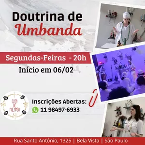 Imagem de capa para o Evento presencial Doutrina de Umbanda - Turma 2023