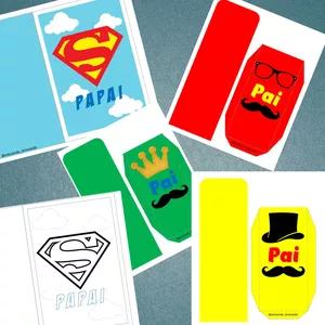 Imagem de capa para o Ebook Cartão e Lembrancinha porta caneta -  Dia dos Pais