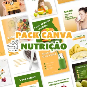 Imagem do curso PACK CANVA NUTRIÇÃO