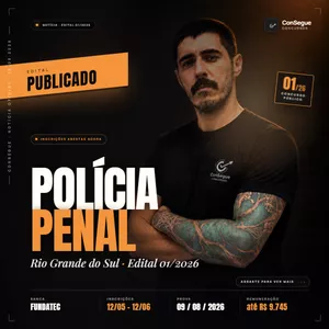 Imagem do curso Turma Polícia Penal RS — FUNDATEC 2026 | Curso Intensivo