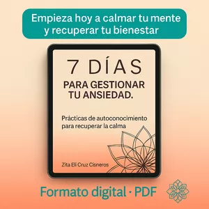 Imagen de portada para Ebook Cuadernillo Digital: 7 Días para Transformar tu Ansiedad