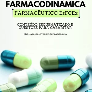 Imagem de capa para o Ebook FARMACÊUTICO EsFCEx 2025 - Farmacodinâmica para Farmacêutico Militar do Exército