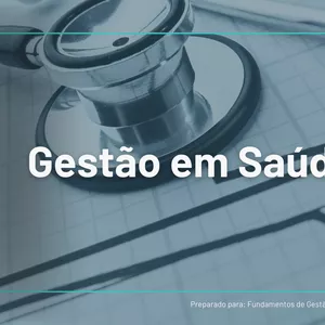 Imagem de capa para o Ebook Slide de Gestão em  Saúde 