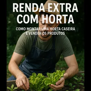 Imagem de capa para o Ebook Como Lucrar com uma Horta em Casa – Guia Prático para Ganhar Dinheiro Cultivando Alimentos