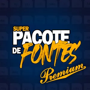 Imagem de capa para o Curso online Super pacote de fontes PREMIUM com + de 900 fontes para baixar