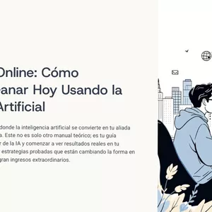 Imagen de portada para Ebook IA &amp; Dinero Online: Cómo Empezar a Ganar Hoy Usando la Inteligencia Artificial”