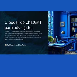 Imagem de capa para o Ebook Guia Prático de ChatGPT para ADVOGADOS: 15 prompts essenciais para o dia-a-dia do ADVOGADO