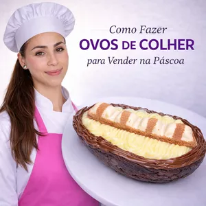 Imagem do curso Como Fazer Ovos de Colher para Vender e Lucrar na Páscoa – Passo a Passo