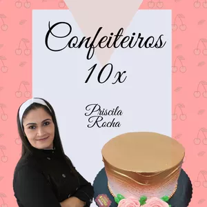 Imagem de capa para o Curso online Confeiteiros 10x