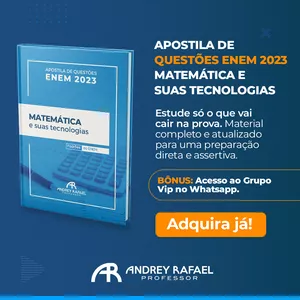 Imagem de capa para o Ebook APOSTILA ENEM 2023 - QUESTÕES MATEMÁTICA - PROFESSOR ANDREY RAFAEL