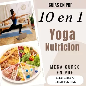 Imagen de portada para Ebook Yoga y nutrición + RECETAS | 10 ebooks en PDF