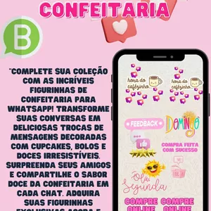 Imagem de capa para o Curso online Figurinhas para atendimento confeitaria 