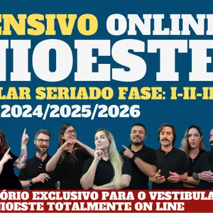 Imagem de capa para o Curso online SUPER EXTENSIVO VESTIBULAR SERIADO UNIOESTE 2024/2025/2026 - COMPLETO (Fases I, II, III)