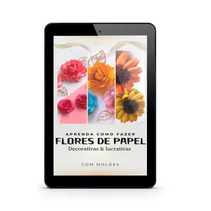 Imagem do curso APRENDA A FAZER FLORES DE PAPEL- DECORATIVAS &amp; LUCRATIVAS-